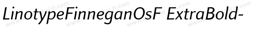 LinotypeFinneganOsF ExtraBold字体转换